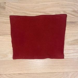Urban Outfitters Ribbed Tube Top Rust